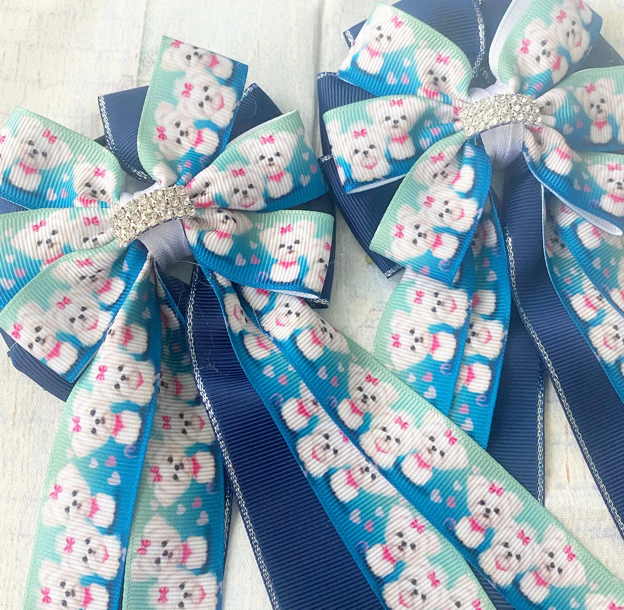 🫶 Show Bows: Maltese Puppies 🤍 NEW