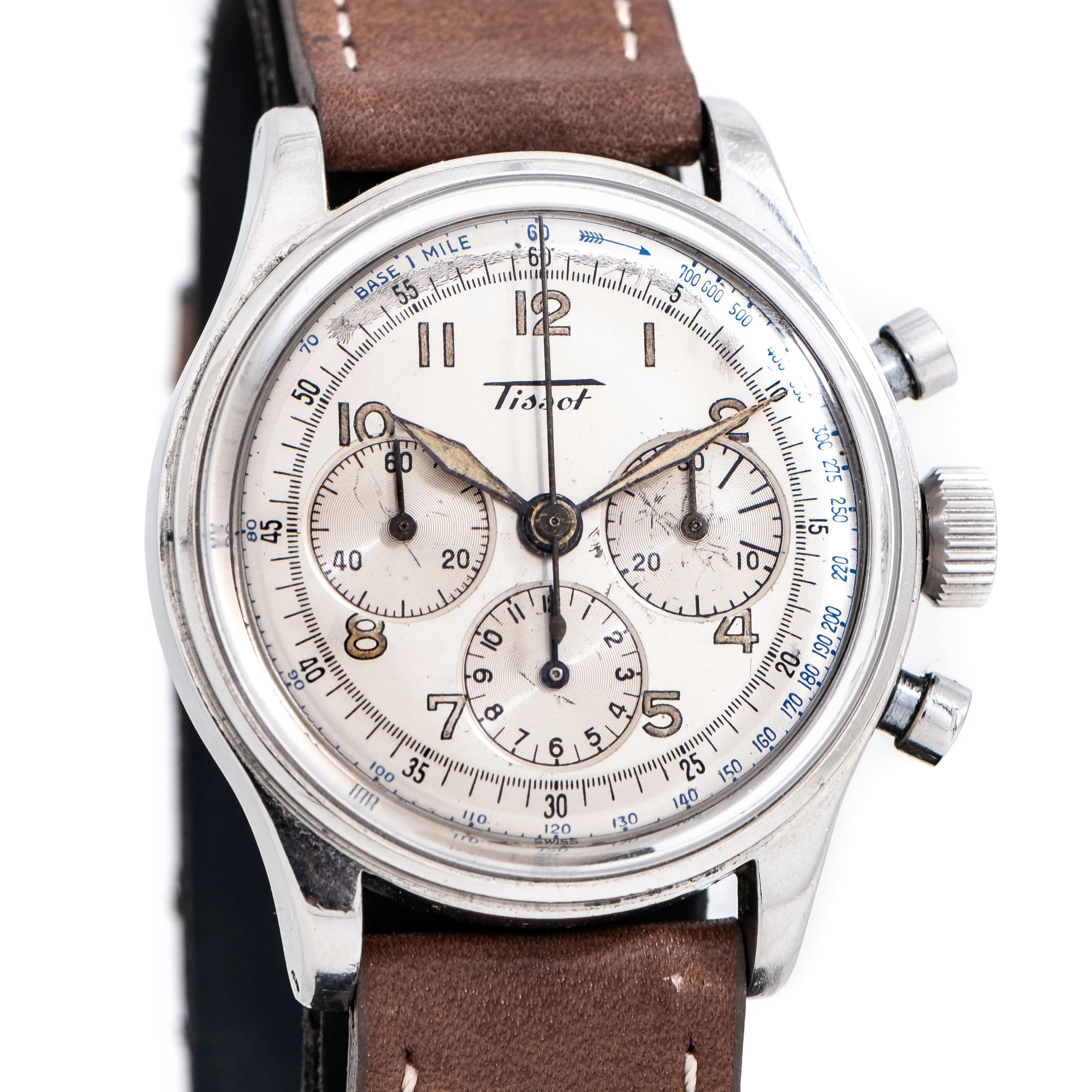 1950's Vintage Tissot Chronograph Ref. 6216-2 in Stainless Steel (# 14995)