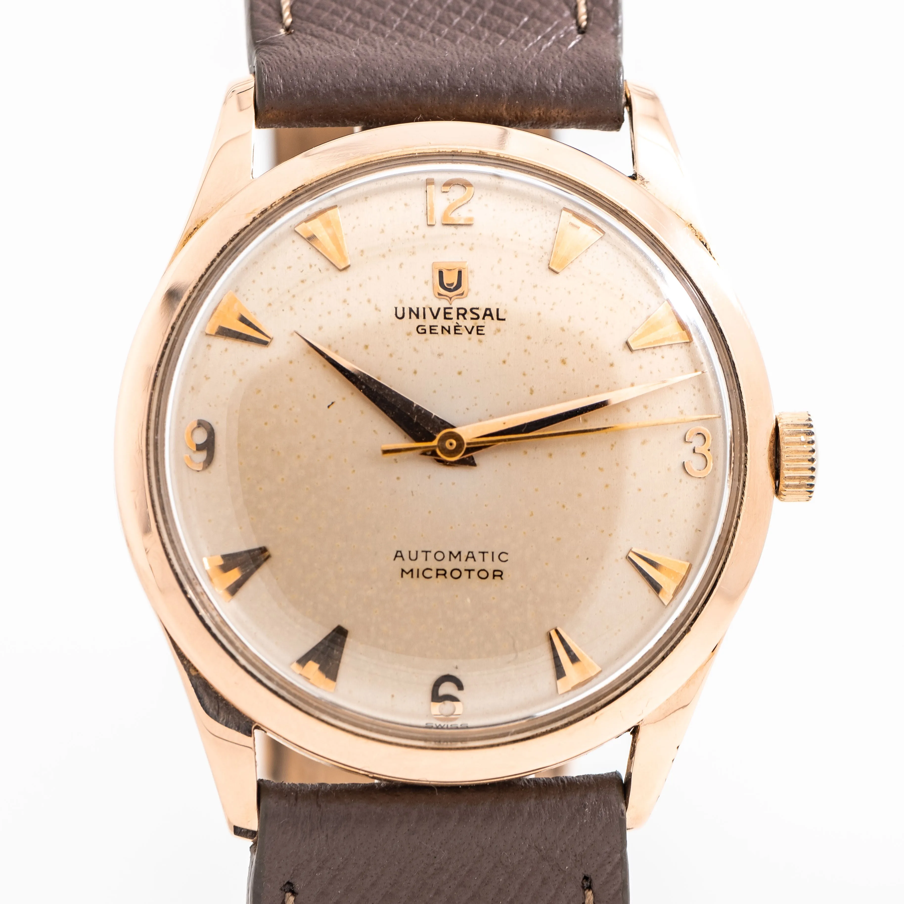 1955 Universal Genéve Ref. 103533 Microtor Automatic in Solid 18k Rose Gold (# 14662)