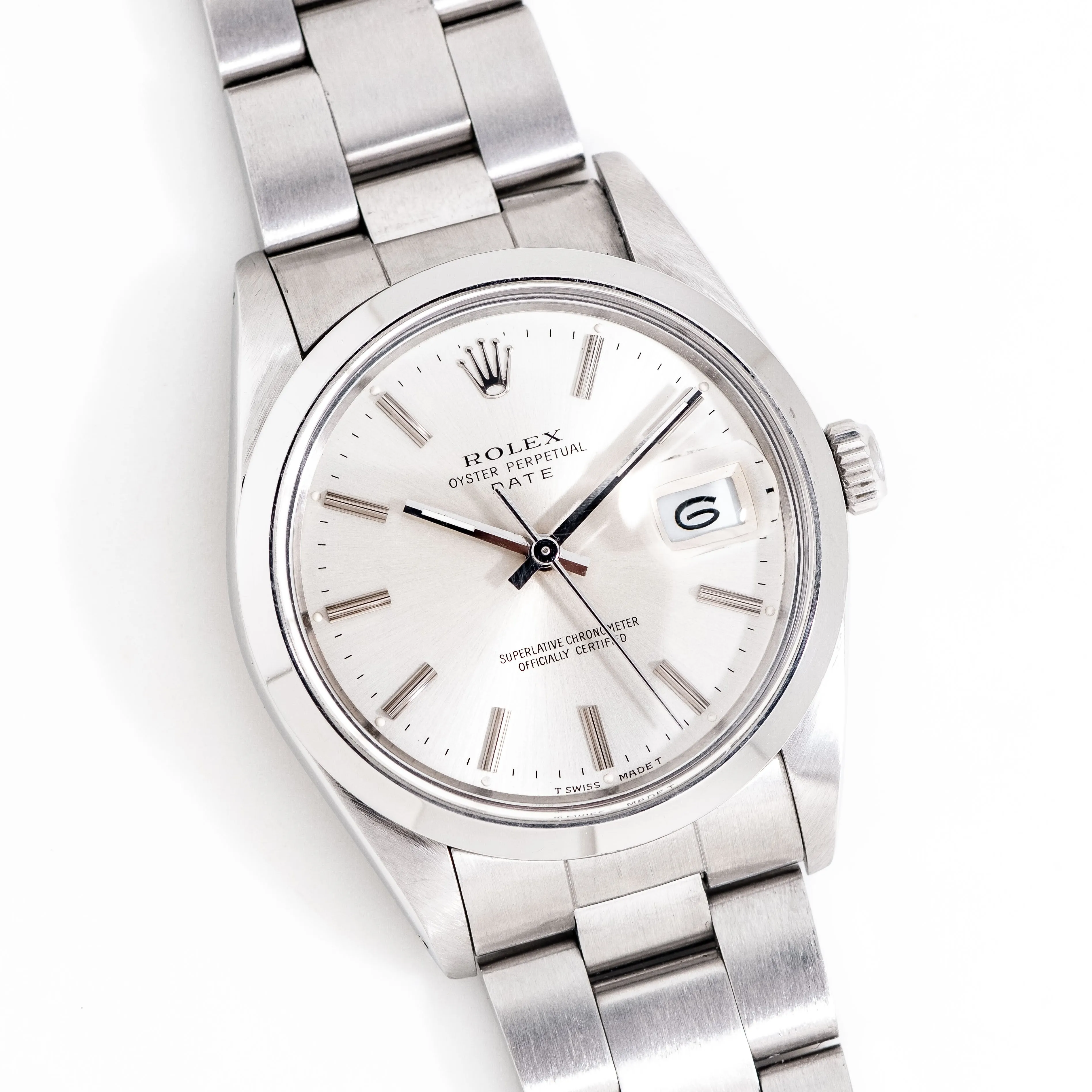 1987 Vintage Rolex Oyster Perpetual Date Ref. 15000 Watch in Stainless Steel (# 14889)