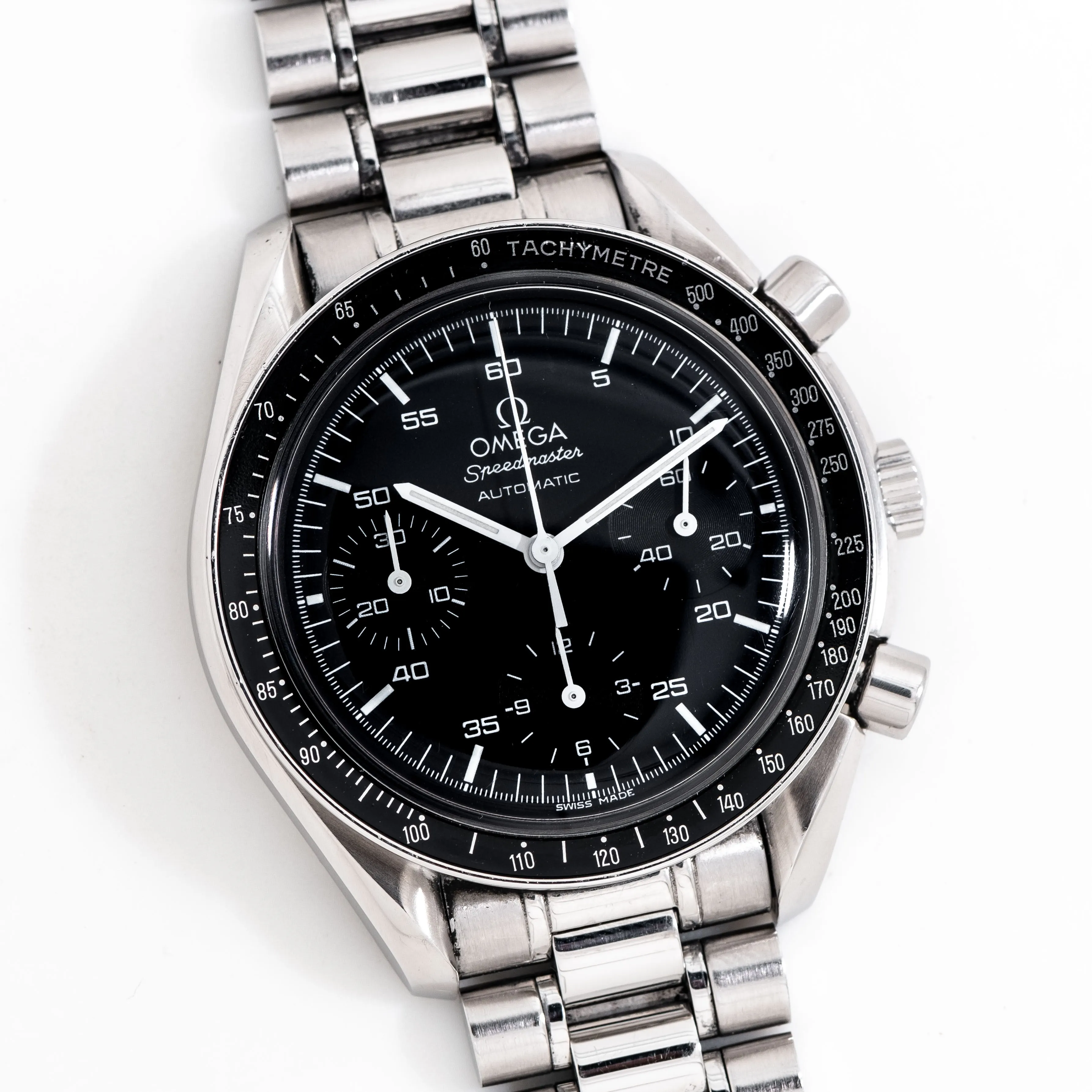 1998 Vintage Omega Speedmaster Reduced Ref. 175.0032 Automatic Watch in Stainless Steel (# 14855)