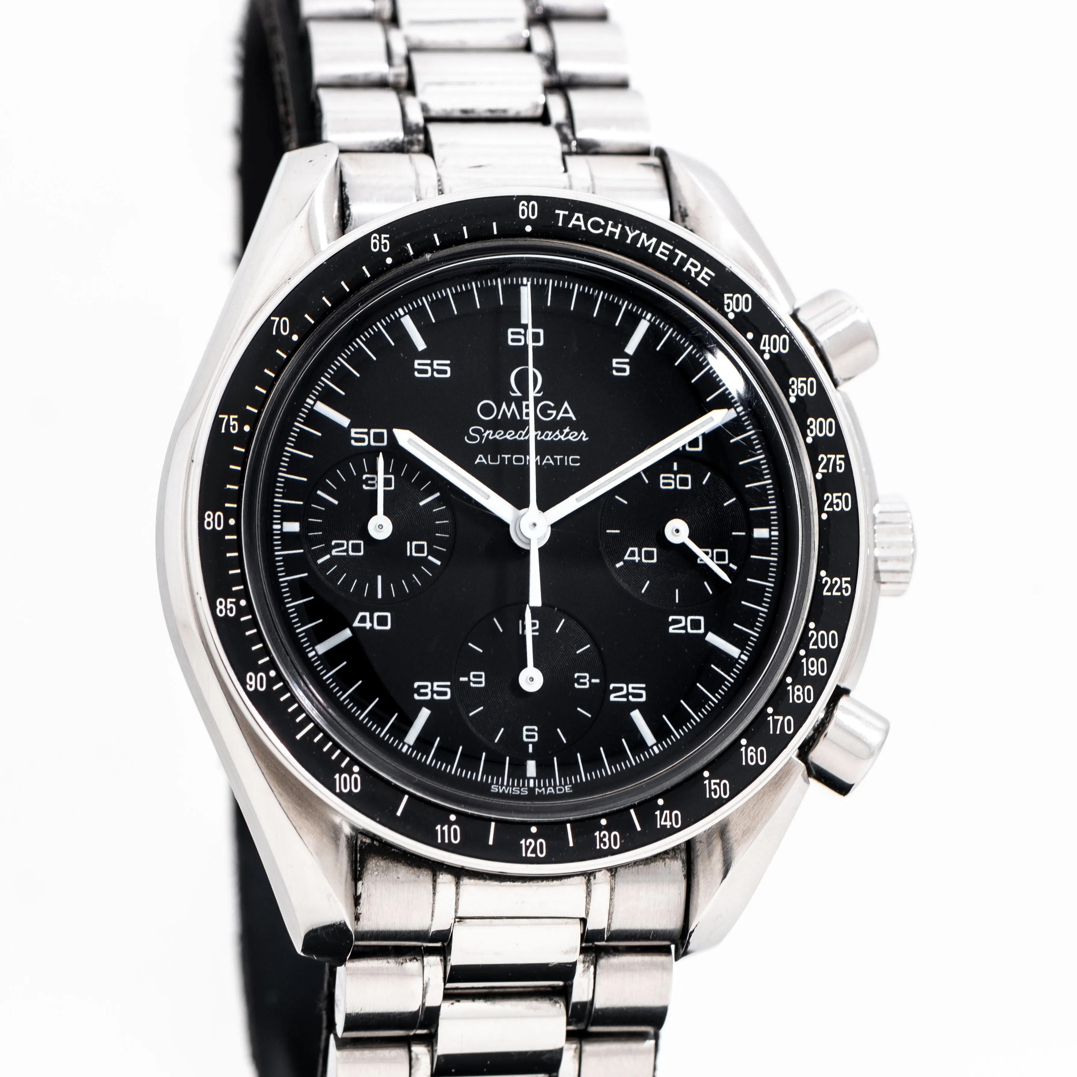 1998 Vintage Omega Speedmaster Reduced Ref. 175.0032 Automatic Watch in Stainless Steel (# 14855)