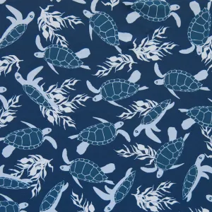 A Honu World Blue Nylon Spandex Swimsuit Fabric