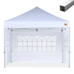 ABCCANOPY S1 Commercial Pop Up Church Canopy Tent with Window Sidewalls