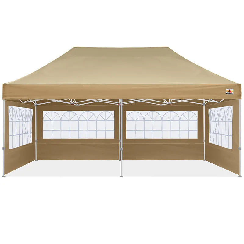 ABCCANOPY S1 Commercial Pop Up Church Canopy Tent with Window Sidewalls