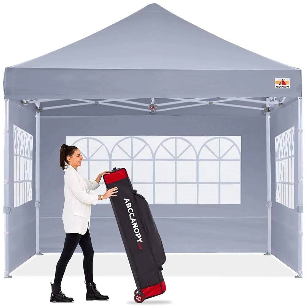 ABCCANOPY S1 Commercial Pop Up Church Canopy Tent with Window Sidewalls