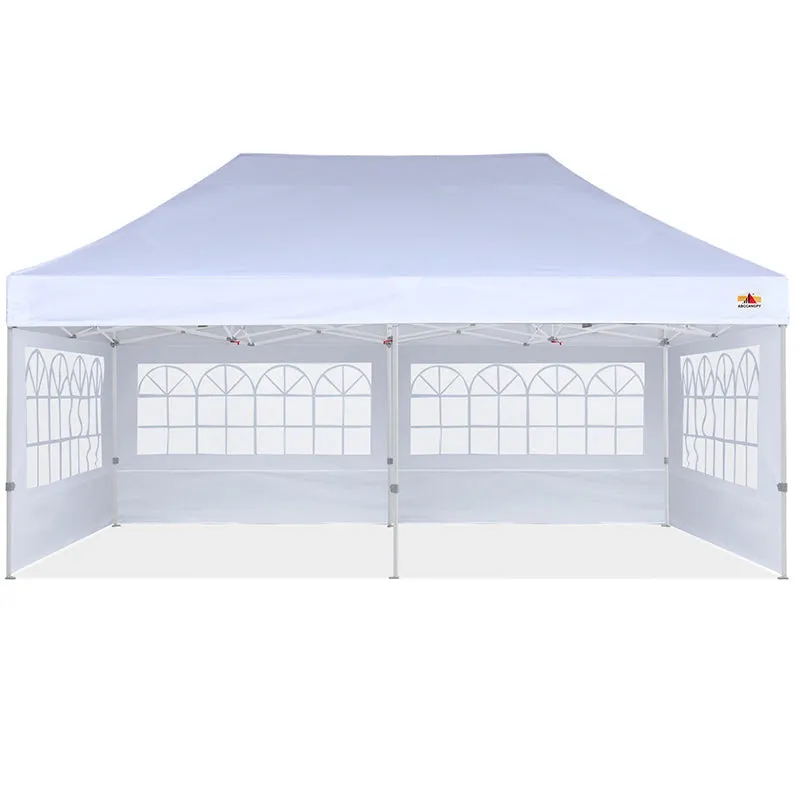 ABCCANOPY S1 Commercial Pop Up Church Canopy Tent with Window Sidewalls