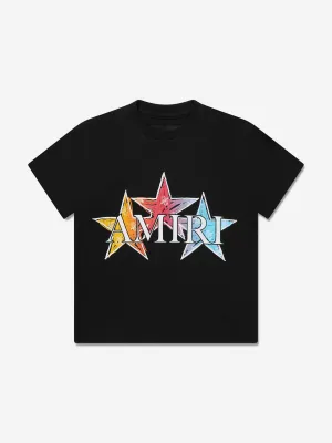 Amiri Kids Stars T-Shirt in Black