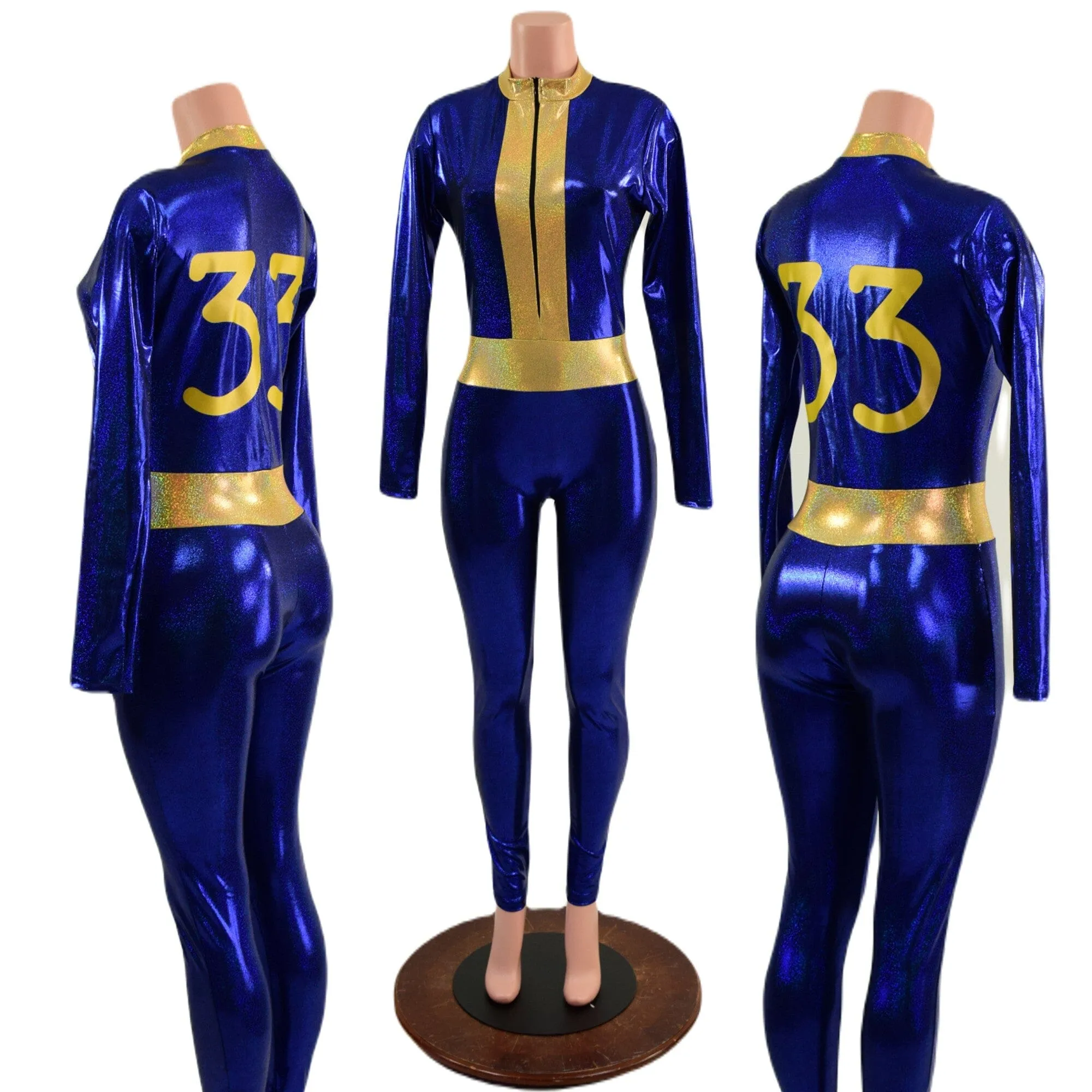 Blue & Gold 33 Fallout Cosplay Suit