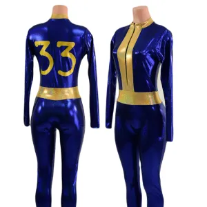 Blue & Gold 33 Fallout Cosplay Suit