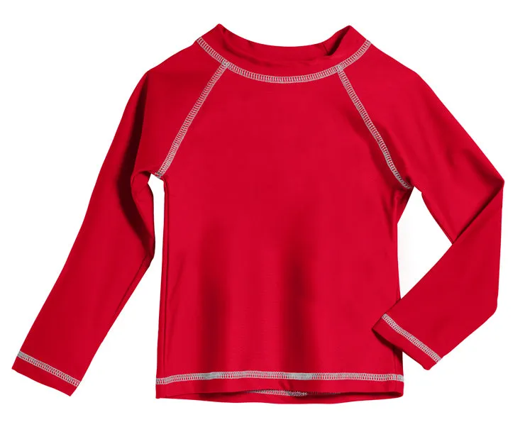 Boys UPF 50  Long Sleeve Rashguard | Red