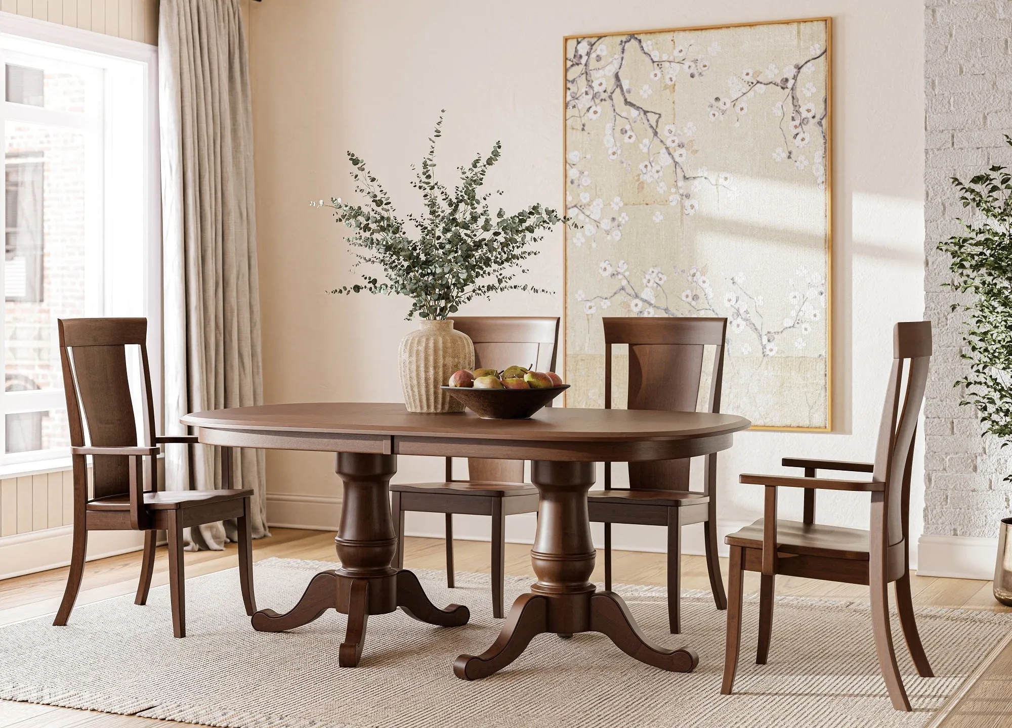 Chancellor Double Pedestal Table