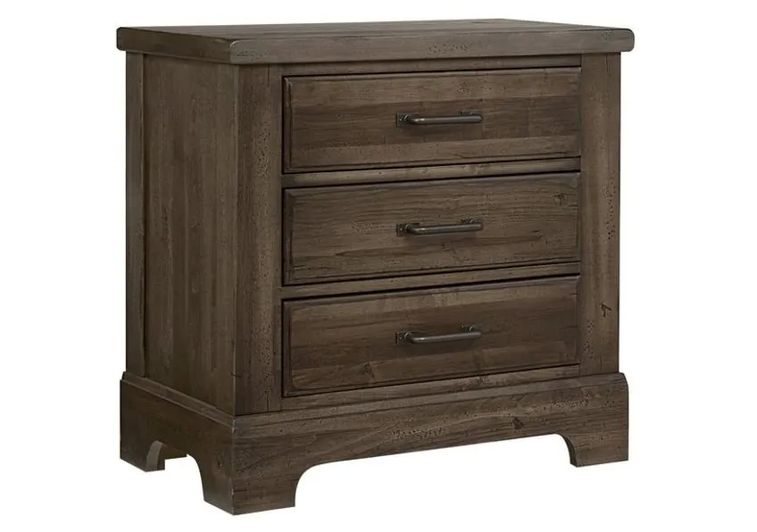 Cool Rustic 3 Drawer Nightstand