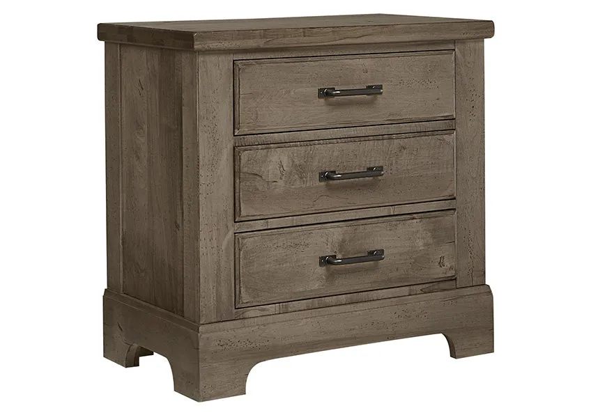 Cool Rustic 3 Drawer Nightstand