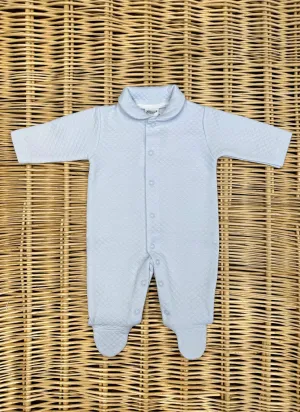 Cotton Matelassé Sleepsuit