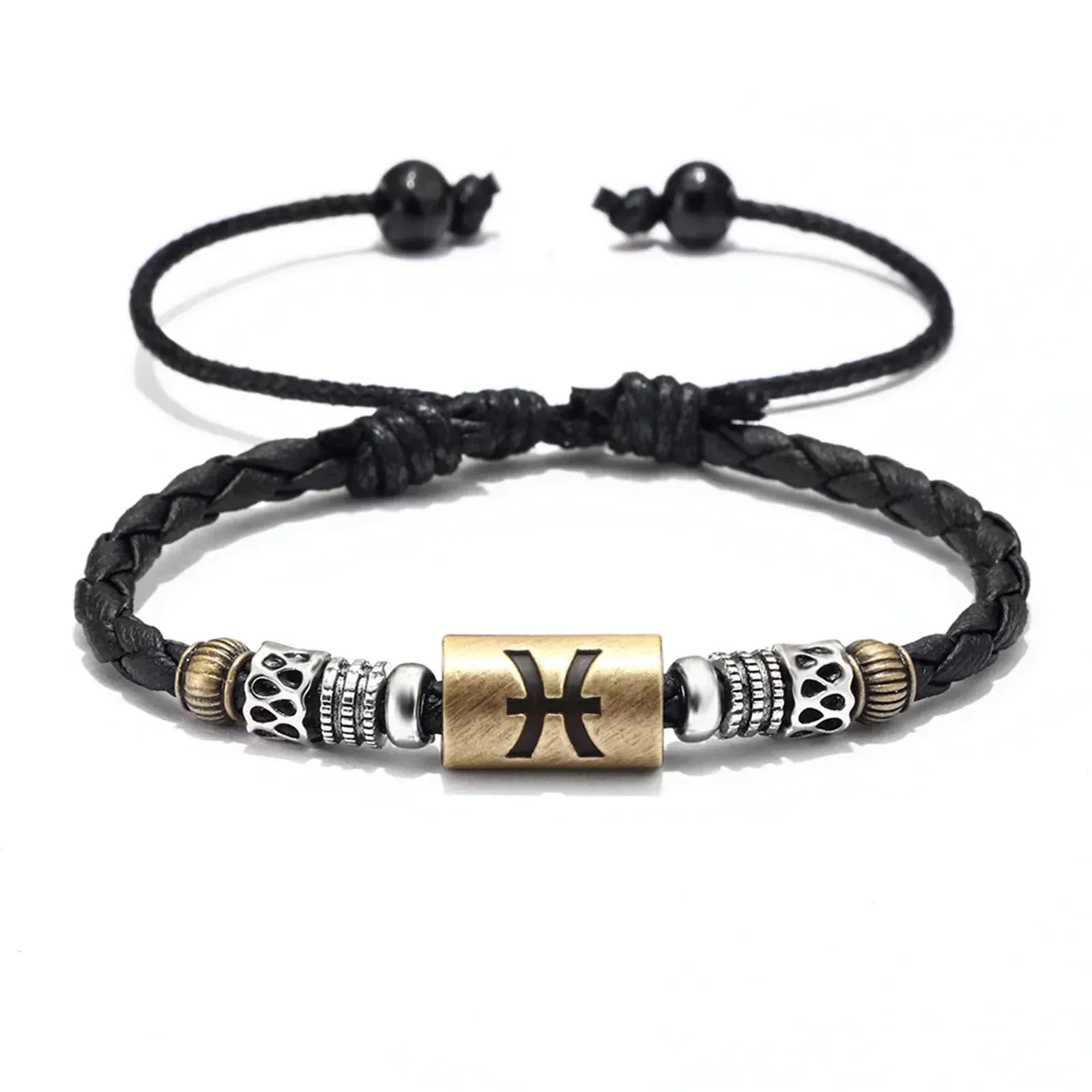 Cunopectus Zodiac Leather Bracelet