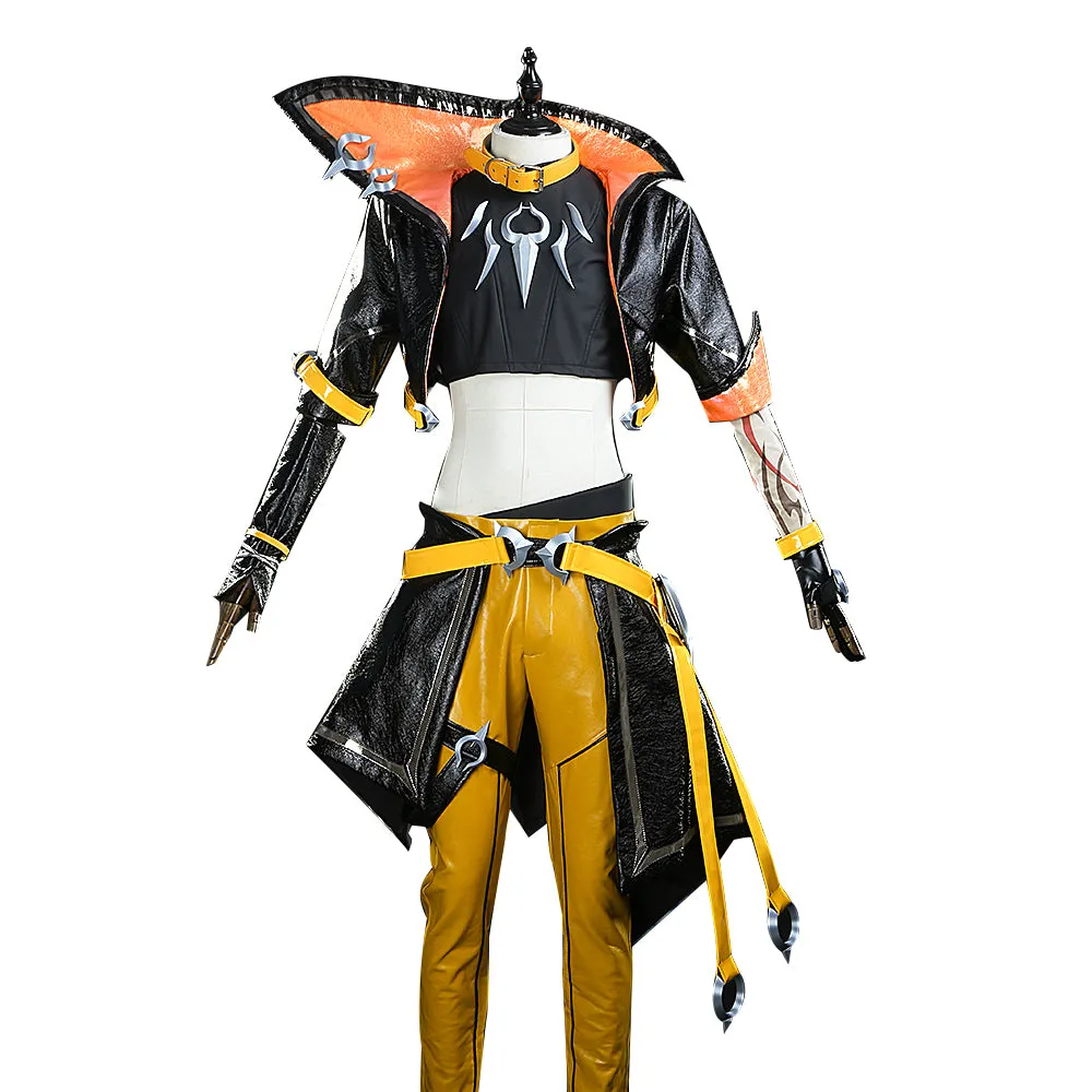 DokiDoki-R Game Cosplay Costume Yellow Black Men