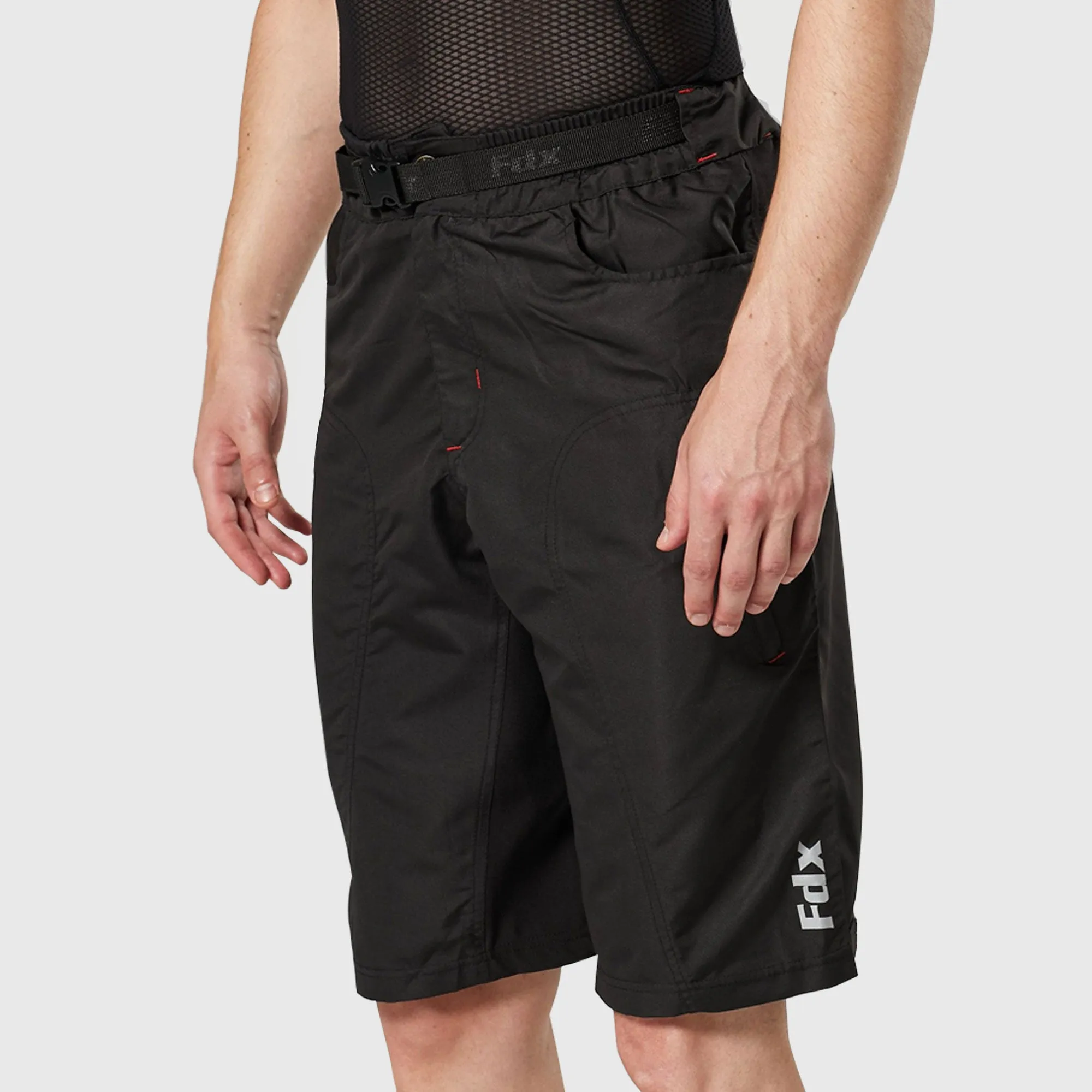 Fdx Drifter Black Men's & Boy's Mtb Padded Summer Cycling Shorts