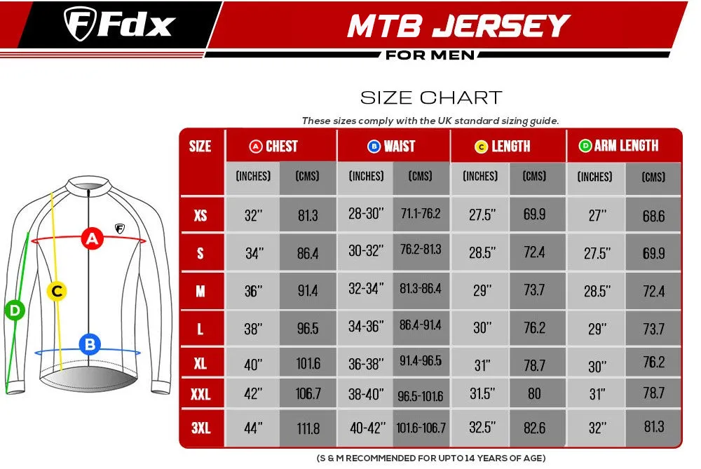 Fdx Men's & Boy's Duo Green / Black Mtb Jersey