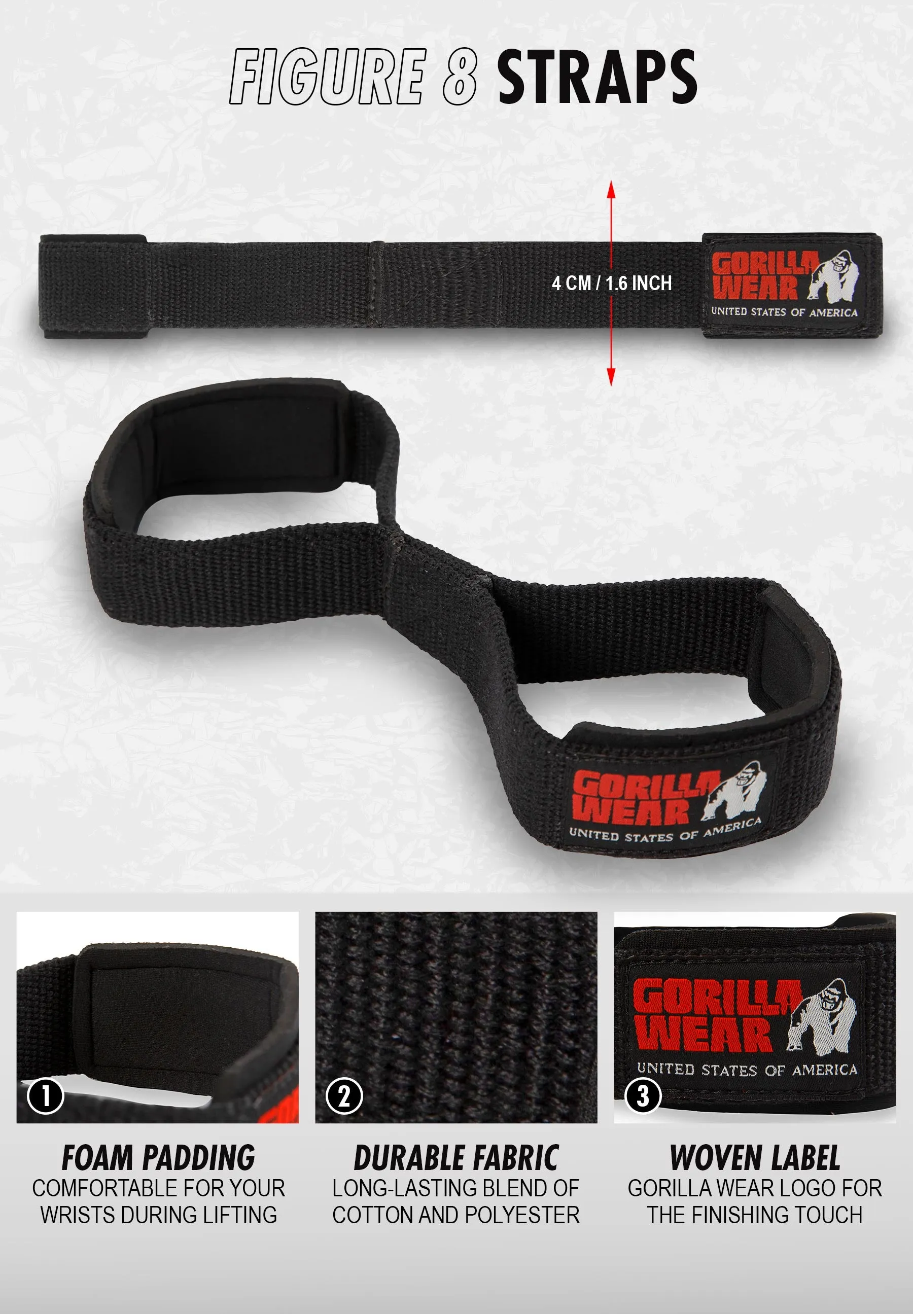 Figure 8 Lifting Straps - Black