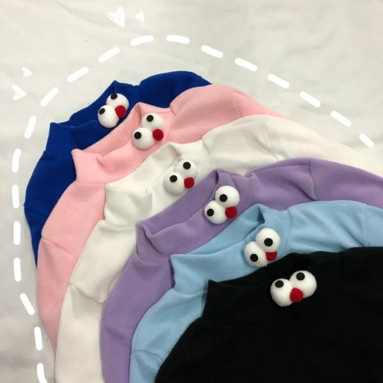 Kawaii Big Eyes Long Sleeved Shirt