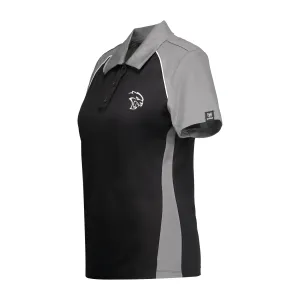 Marwin Sports Dodge Hellcat 3D Button Women's Polo - Black/Grey/White