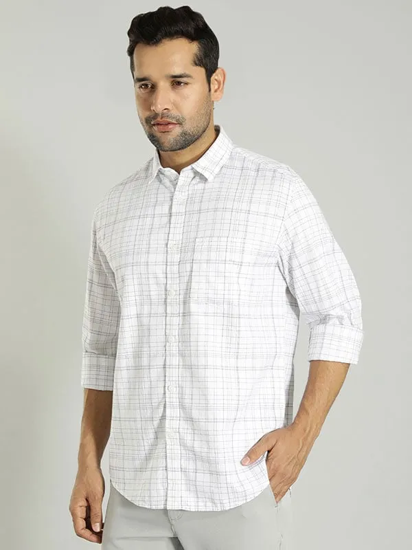 Men Checked Full Sleeve Cotton Shirt