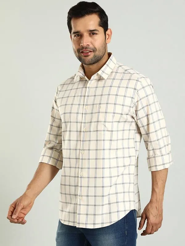 Men Checked Full Sleeve Cotton Shirt