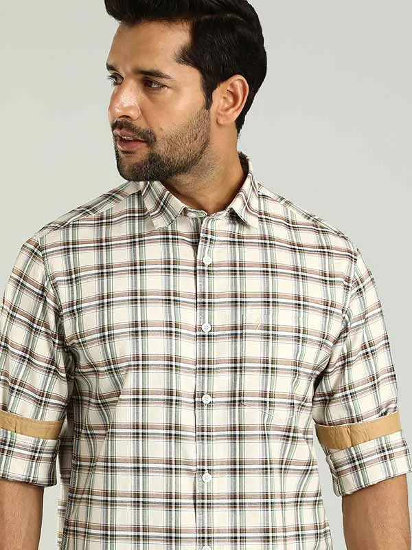 Men Checked Full Sleeve Cotton Shirt