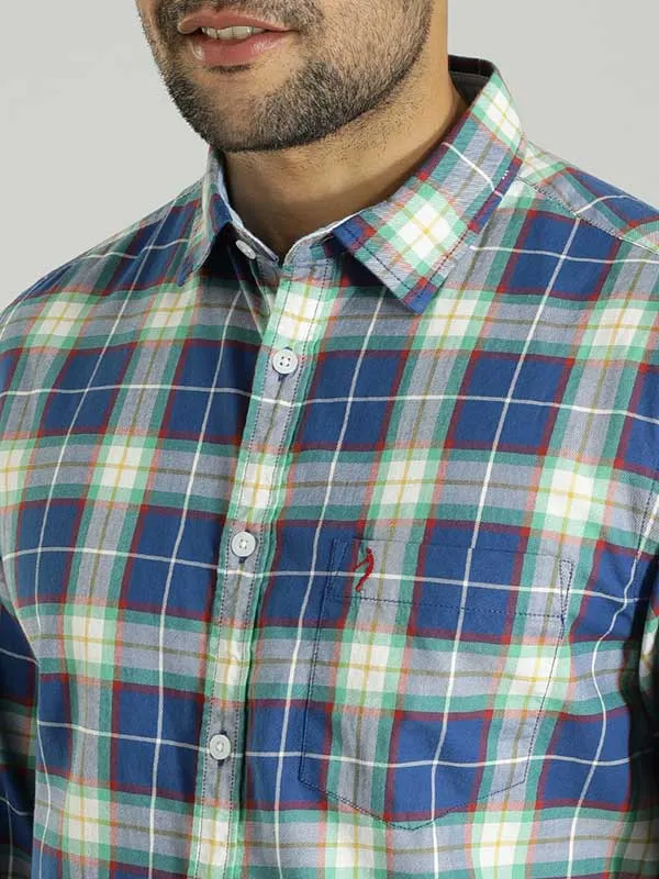 Men Checked Full Sleeve Cotton Shirt