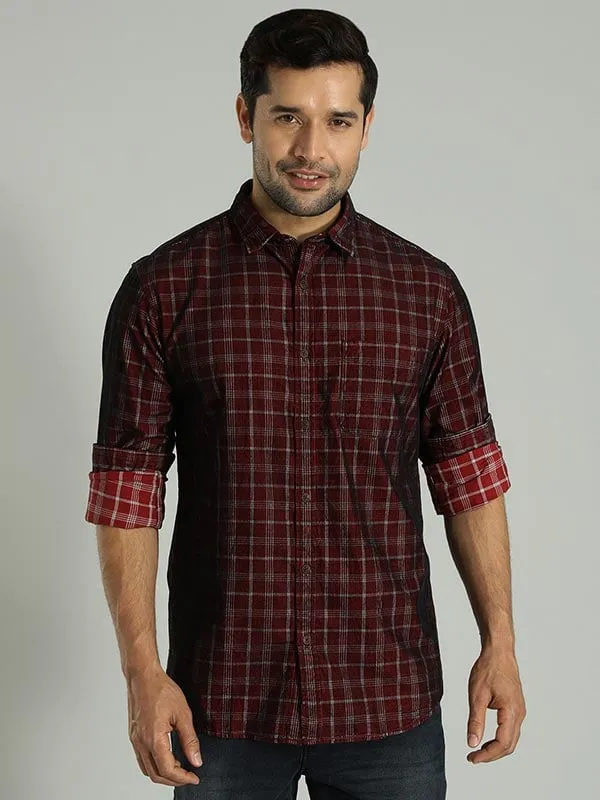 Men Checked Full Sleeve Cotton Shirt