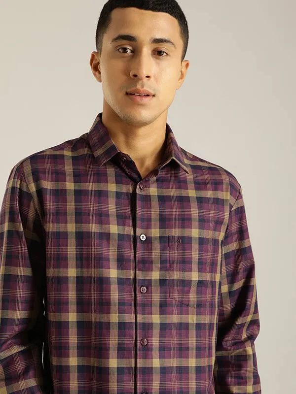 Men Checked Full Sleeve Cotton Shirt