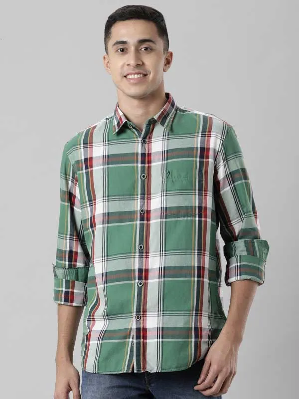 Men Checked Full Sleeve Cotton Shirt