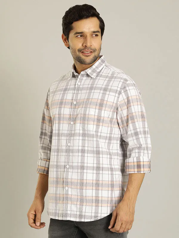 Men Checked Full Sleeve Cotton Shirt