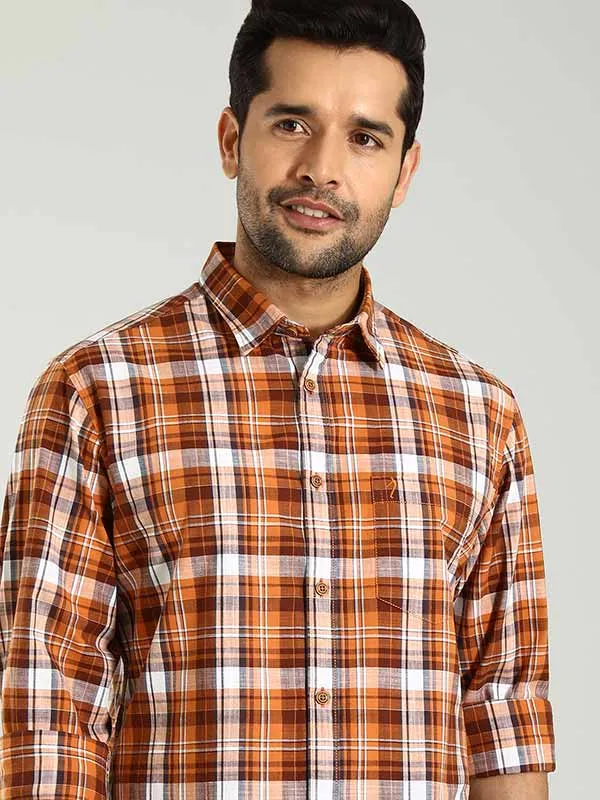 Men Checked Full Sleeve Cotton Shirt