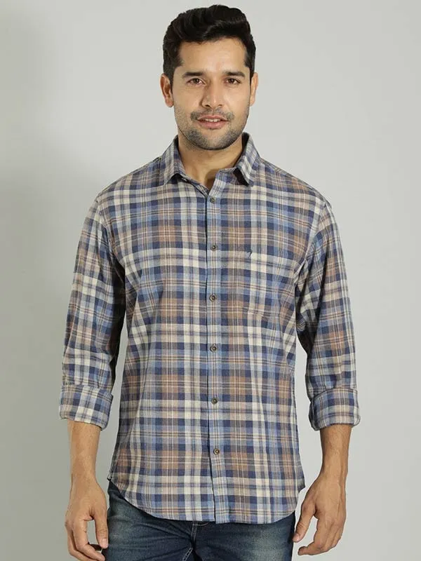 Men Checked Full Sleeve Cotton Shirt