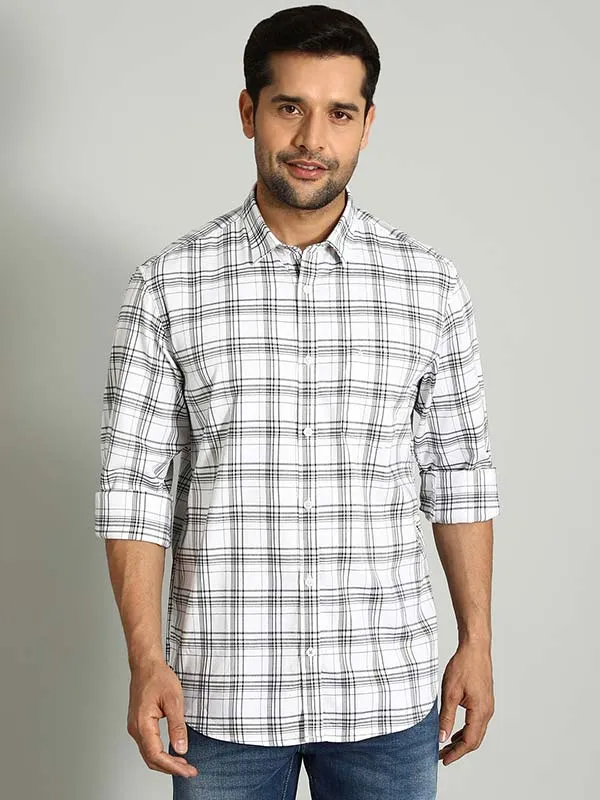 Men Checked Full Sleeve Cotton Shirt