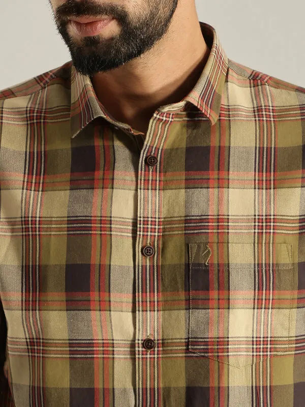 Men Checked Full Sleeve Cotton Shirt