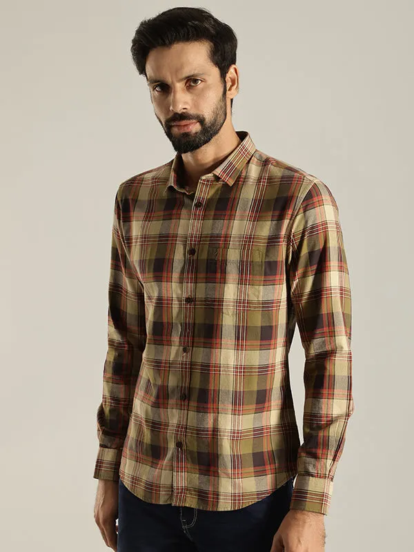 Men Checked Full Sleeve Cotton Shirt