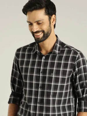 Men Checked Full Sleeve Cotton Shirt