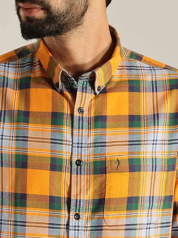 Men Checked Full Sleeve Cotton Shirt