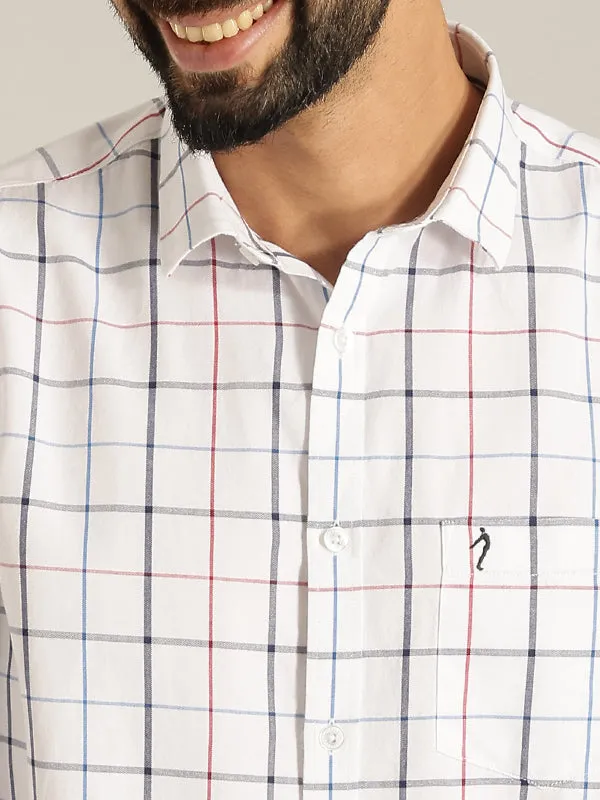 Men Checked Full Sleeve Cotton Shirt