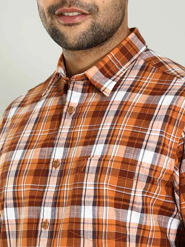 Men Checked Full Sleeve Cotton Shirt