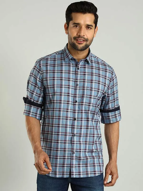 Men Checked Full Sleeve Cotton Shirt