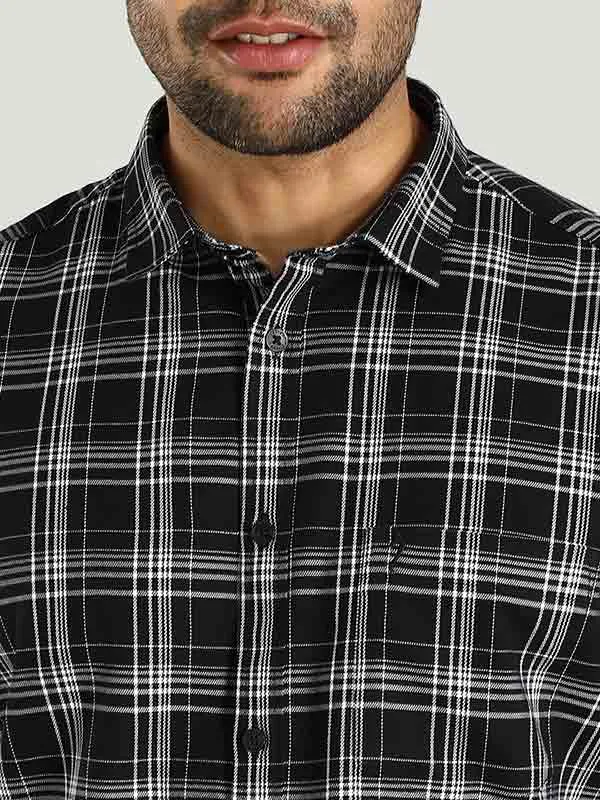 Men Checked Full Sleeve Cotton Shirt