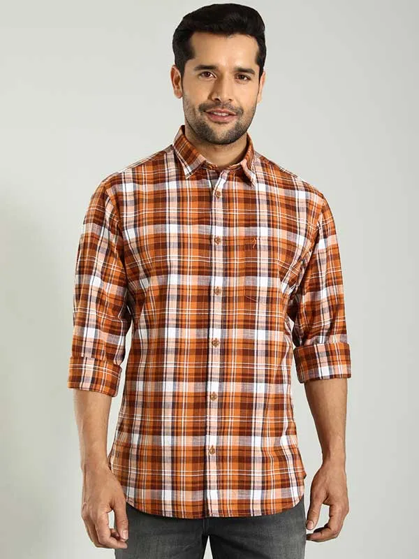 Men Checked Full Sleeve Cotton Shirt