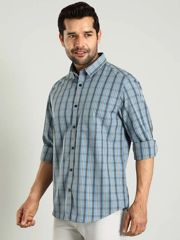 Men Checked Full Sleeve Cotton Shirt