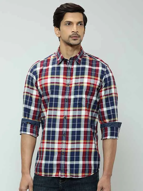 Men Checked Full Sleeve Cotton Shirt