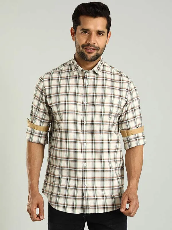 Men Checked Full Sleeve Cotton Shirt