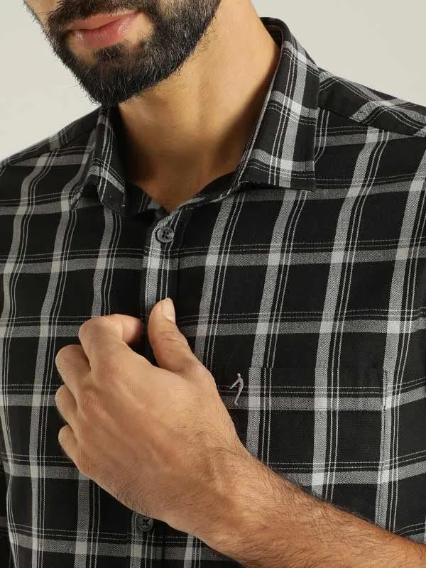 Men Checked Full Sleeve Cotton Shirt